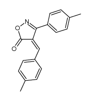(Z)-4-(4-methylbenzylidene)-3-(4-methylphenyl)isoxazol-5(4H)-one结构式