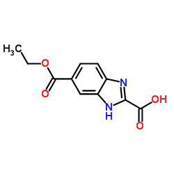 5-(Ethoxycarbonyl)-1H-benzimidazole-2-carboxylic acid Structure