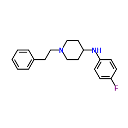 N-(4-Fluorophenyl)-1-phenethylpiperidin-4-amine Structure