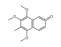 5,7,8-trimethoxy-6-methylisoquinoline N-oxide Structure