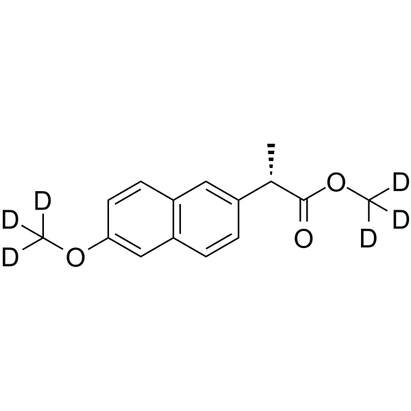 (S)-Naproxen-d6 Methyl Ester Structure