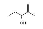 (R)-3-hydroxy-2-methylpent-1-ene结构式