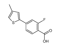 2-Fluoro-4-(4-methyl-2-thienyl)benzoic acid Structure