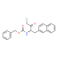 Z-3-(2-萘基)-L-丙氨酸氯甲基酮结构式