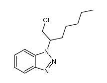 2-(Benzotriazol-1-yl)-1-chloroheptane Structure