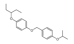 1-pentan-3-yloxy-4-[(4-propan-2-yloxyphenyl)methoxy]benzene结构式