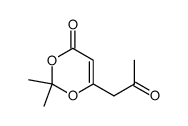2,2-dimethyl-6-(2-oxopropyl)-4H-1,3-dioxin-4-one Structure