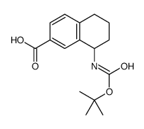 8-(叔丁氧基羰基氨基)-5,6,7,8-四氢萘-2-羧酸结构式