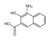 4-氨基-3-羟基-2-萘羧酸结构式