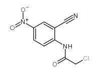 2-Chloro-N-(2-cyano-4-nitro-phenyl)-acetamide Structure