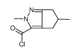 3-Cyclopentapyrazolecarbonyl chloride, 2,4,5,6-tetrahydro-2,5-dimethyl- (9CI) structure