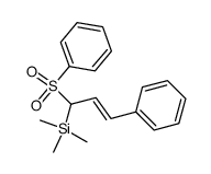 (E)-trimethyl(3-phenyl-1-(phenylsulfonyl)allyl)silane Structure