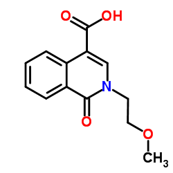 2-(2-Methoxyethyl)-1-oxo-1,2-dihydro-4-isoquinolinecarboxylic acid Structure