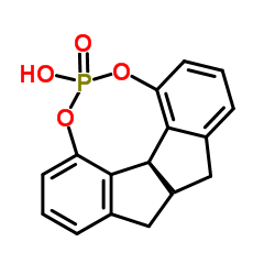 (11aR)-5-hydroxy-10,11,12,13-tetrahydro-5-oxide-Diindeno[7,1-de:1',7'-fg][1,3,2]dioxaphosphocin Structure