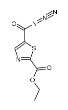 ethyl 5-(azidocarbonyl)thiazole-2-carboxylate Structure