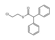 diphenyl-thioacetic acid S-(2-chloro-ethyl ester)结构式