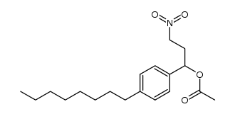 3-nitro-1-(4-octylphenyl)propyl acetate结构式