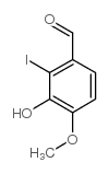 3-羟基-2-碘-4-甲氧基苯甲醛结构式
