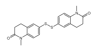 di-(1-methyl-2-oxo-1,2,3,4-tetrahydroquinolin-6-yl) disulfide结构式