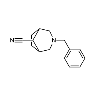 3-苄基-3-氮杂-双环[3.2.1]辛烷-8-甲腈结构式