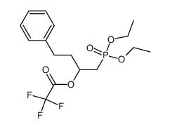 1-(diethoxyphosphoryl)-4-phenylbutan-2-yl 2,2,2-trifluoroacetate结构式