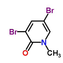 3,5-Dibromo-1-methylpyridin-2(1H)-one Structure