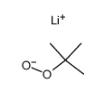 lithium tert-butyl peroxide Structure