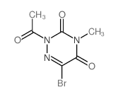 1,2,4-Triazine-3,5(2H,4H)-dione,2-acetyl-6-bromo-4-methyl- Structure