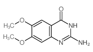 2-氨基-6,7-二甲氧基喹唑啉-4-醇结构式