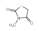 3-甲基噻唑烷-2,4-二酮结构式
