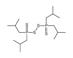 [bis(2-methylpropyl)phosphinothioyldisulfanyl]-bis(2-methylpropyl)-sulfanylidene-λ5-phosphane结构式