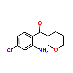 (2-Amino-4-chlorophenyl)(tetrahydro-2H-pyran-3-yl)methanone结构式