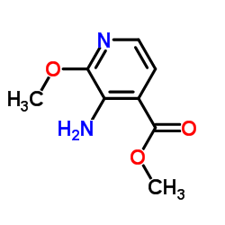 3-氨基-2-甲氧基吡啶-4-羧酸甲酯结构式