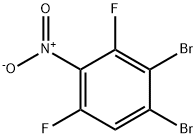 2,6-Difluoro-3,4-dibromo-1-nitrobenzene Structure