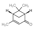 Bicyclo[3.1.1]hept-3-en-2-one,4,6,6-trimethyl-, (1R,5R)- Structure