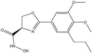 (4R)-2-(3,4-二甲氧基-5-丙基苯基)-4,5-二氢-N-羟基-4-恶唑甲酰胺结构式