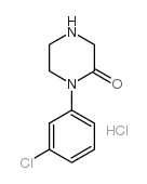 1-(3-氯苯基)-2-酮哌嗪盐酸盐结构式