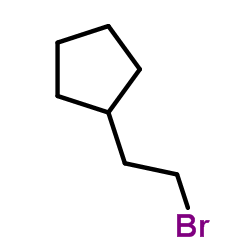 (2-Bromoethyl)cyclopentane structure