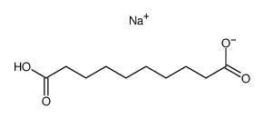 Sebacic acid hydrogen 1-sodium salt Structure