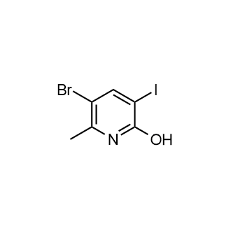 5-溴-3-碘代-6-甲基-2-醇结构式