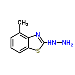 2-肼基-4-甲基苯并噻唑结构式