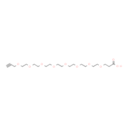 炔丙基-PEG8-酸结构式