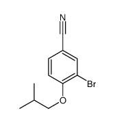 3-溴-4-(2-甲基丙氧基)苯甲腈结构式