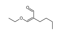 2-(ethoxymethylidene)hexanal Structure