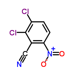 2,3-二氯-6-硝基氰苯结构式
