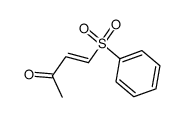 (E)-β-acetylvinyl phenyl sulphone Structure
