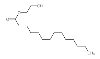Tetradecanoic acid,2-hydroxyethyl ester Structure