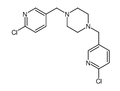 1,4-bis[(6-chloropyridin-3-yl)methyl]piperazine Structure