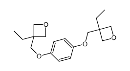 3-ethyl-3-[[4-[(3-ethyloxetan-3-yl)methoxy]phenoxy]methyl]oxetane Structure