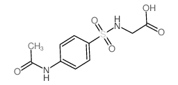 (4-乙酰基氨基苯磺酰基氨基)-乙酸结构式